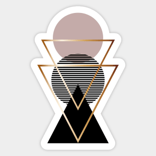 Abstract Shapes  | Minimalist Design Sticker